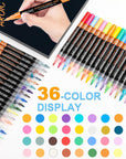 36 Pack Acrylic Paint Pens——Writing on Any Material, Rock, Ceramics, Glass, Wood and More, Used for DIY Craft.