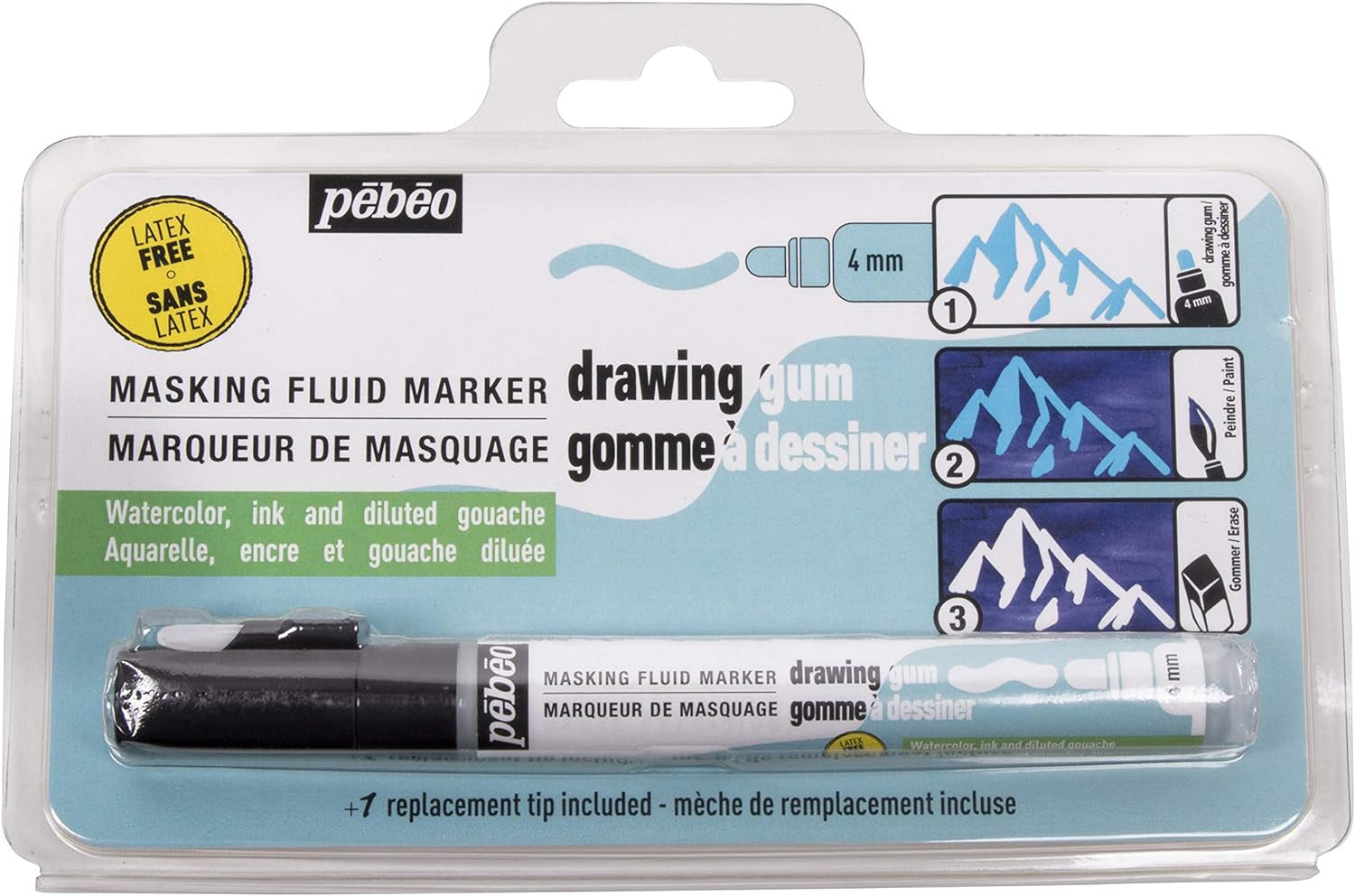 Drawing Gum Marker 4Mm-Latex Free
