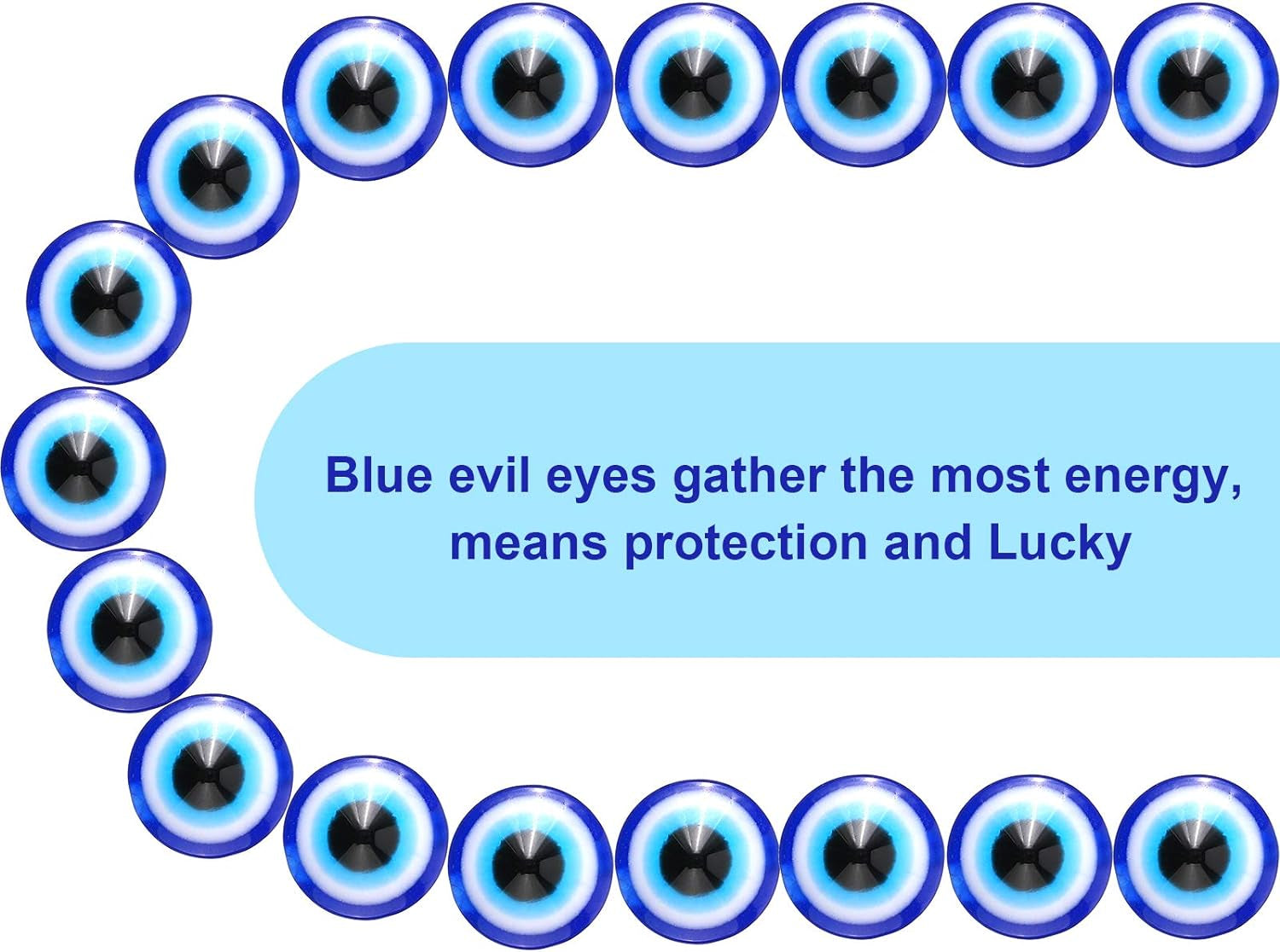 150 Pieces Evil Eye Beads Evil Eye Handmade Resin Beads Charms round Evil Eye Spacer Beads Turkish Handmade Beads for DIY Jewelry Bracelet Earring Necklace Craft Making