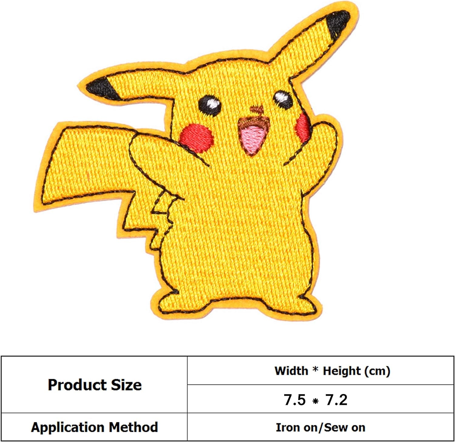 Cartoon Comic Patch Iron on or Sew on Embroidered Applique Patch Collection 4 Pcs
