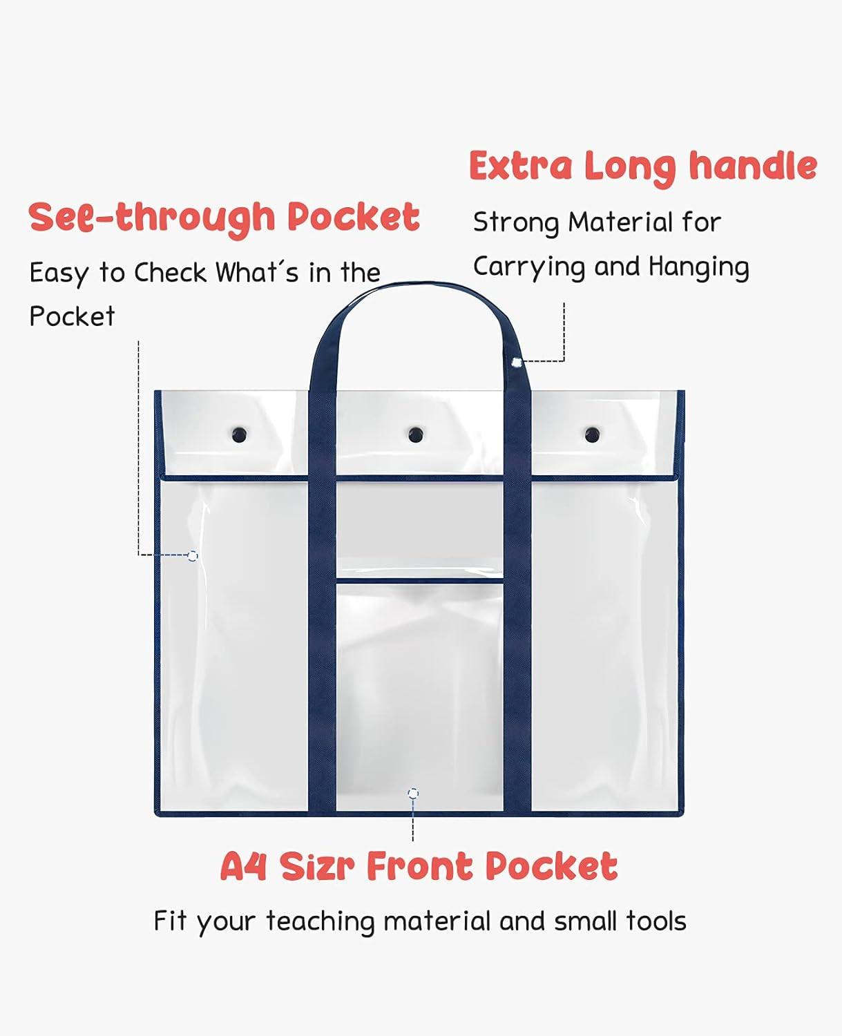 2 Pack Large Poster Storage Bag (31.5"×25.5") Bulletin Board Holder Art Portfolio Container for Teachers Classroom Organization