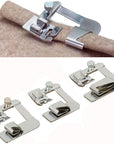 3 Sizes Wide Rolled Hem Pressure Foot Sewing Machine Presser Foot Hemmer Foot Set 1/2 Inch, 3/4 Inch, 1 Inch Low Shank Sewing Machine Presser Foot for Brother Singer