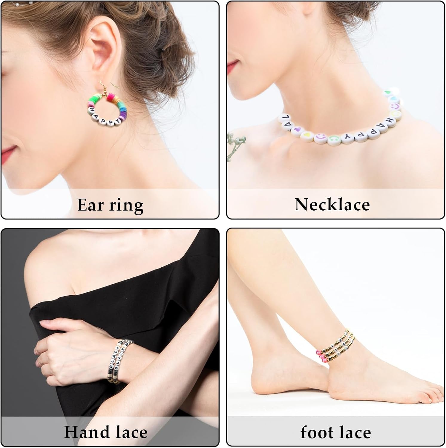 1400+ Pieces Letter Beads Kit, 28 Styles Friendship Bracelets Assorted Alphabet Beads Colorful Preppy Beads Jewelry Making Kit with Beads Case for Teen Girl Gifts