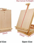 Tabletop Easel Beechwood Art Easel for Painting Canvases Table Easel Stand for Painters Painting by Numbers, Students Beginners Artist Adults
