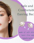 Clear Earring Backs, 200PCS Plastic Earring Stoppers, Tube Earring Findings, Hypo-Allergenic Jewelry Accessories