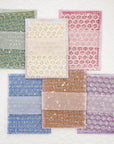 90 Sheets Scrapbook Paper and Decorative Mesh Fabric Assorted Set - 6 Pack Mixed Special Paper for Scrapbooking Planner Bullet Junk Journal Supplies Mixed Media Collage Card Embellishment 5.1X7 Inch