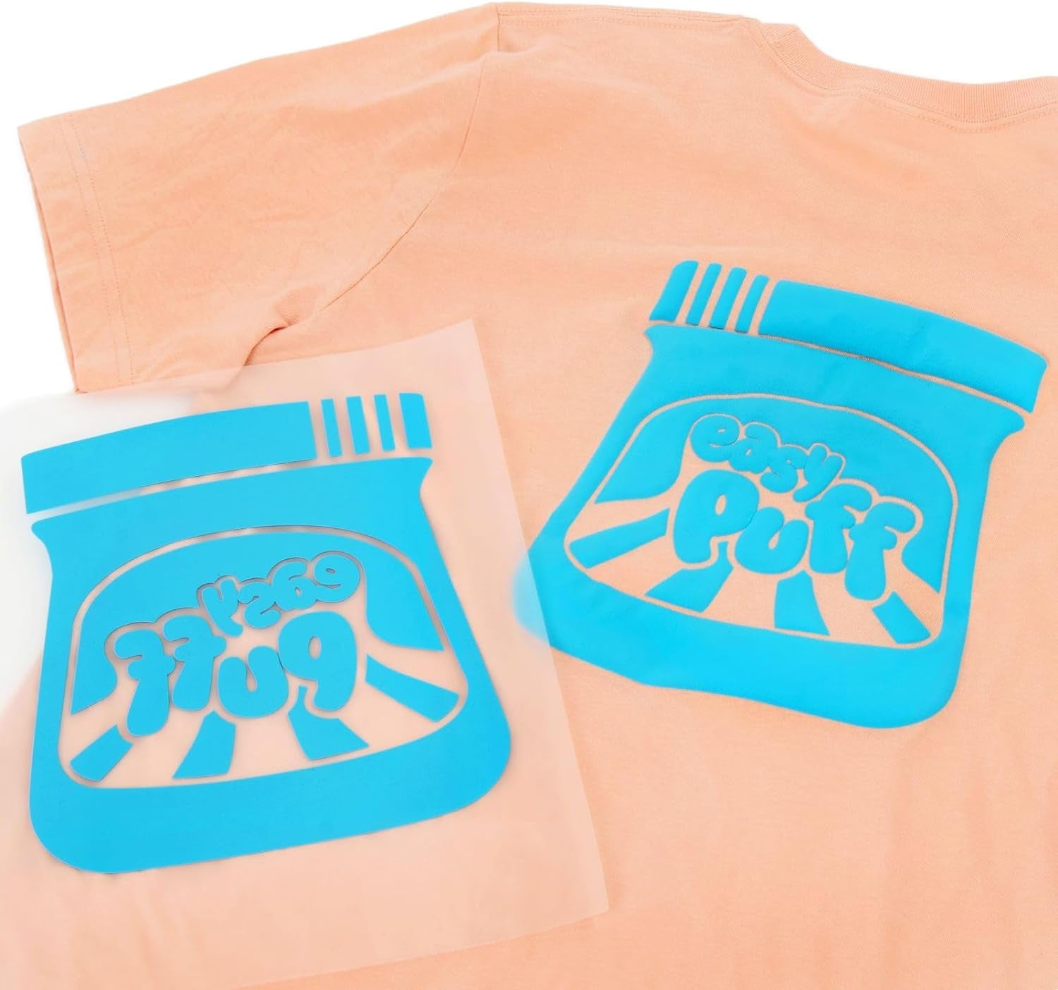 Easy Puff HTV 12''X1Yd - 3D Puffy Heat Transfer Vinyl (Black)