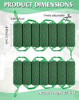 14 Pcs Floral Foam Garland 27.6Ft Absorption Flower Holder Plant Foam Flower Green Sponge Foam for Wedding Arch Door Tabletop Decoration Arrangement Home Garden Craft