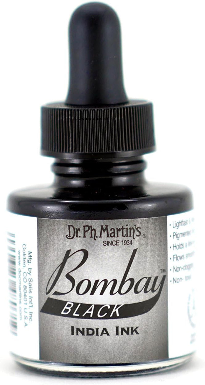 Bombay India (7BY) Ink Bottle, 1.0 Oz, Black