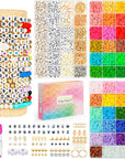 Friendship Bracelet Kit Concert Bracelets Merch, 14000Pcs 48 Colors Bracelet Making Kit Clay Beads with Number Letter Beads Set Birthday Party Merch Gift for Women Kids Teen Crafts Jewelry Making