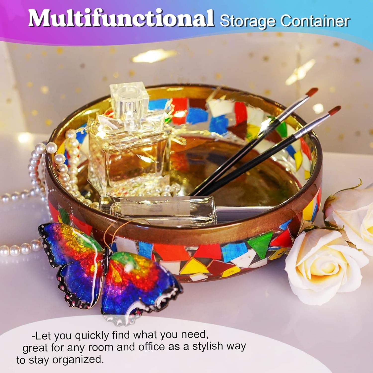 Large Epoxy Molds, 8'' for Succulent Pot, round Silicone Molds for Casting Resin, Plaster, Concrete Cement, DIY Jewelry, Makeup Storage Container, Flower Plant Pots