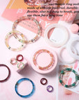 9 Pieces Silicone Bracelet Mold and Ring Resin Casting Mold Set round Epoxy Jewelry Mold Silicone Bangle Ring Mold for Jewelry DIY Crafts Making Supplies