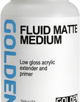 Fluid Matte Medium by , 8 Oz Jar, Professional Fluid Mediums, Decreases Gloss, Increases Translucency, Extends Color