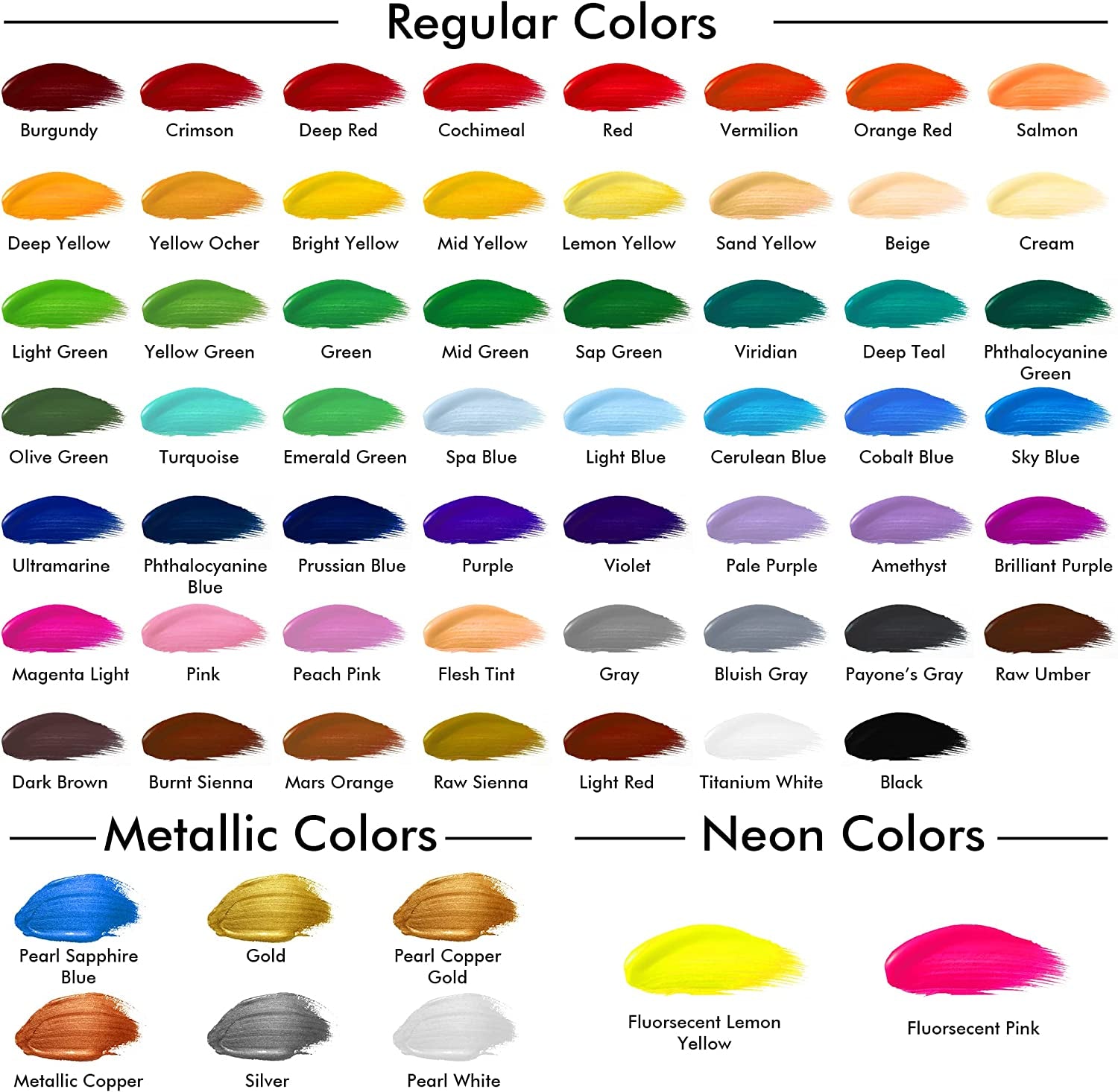 82 Pack Acrylic Paint Set,  66 Colors Acrylic Paint with 10 Brushes, 22Ml/0.74Oz Tubes, Vibrant Colors, Artist Painting Supplies for Kids, Adults Painting &amp; Crafting on Canvas, Wood Ceramic