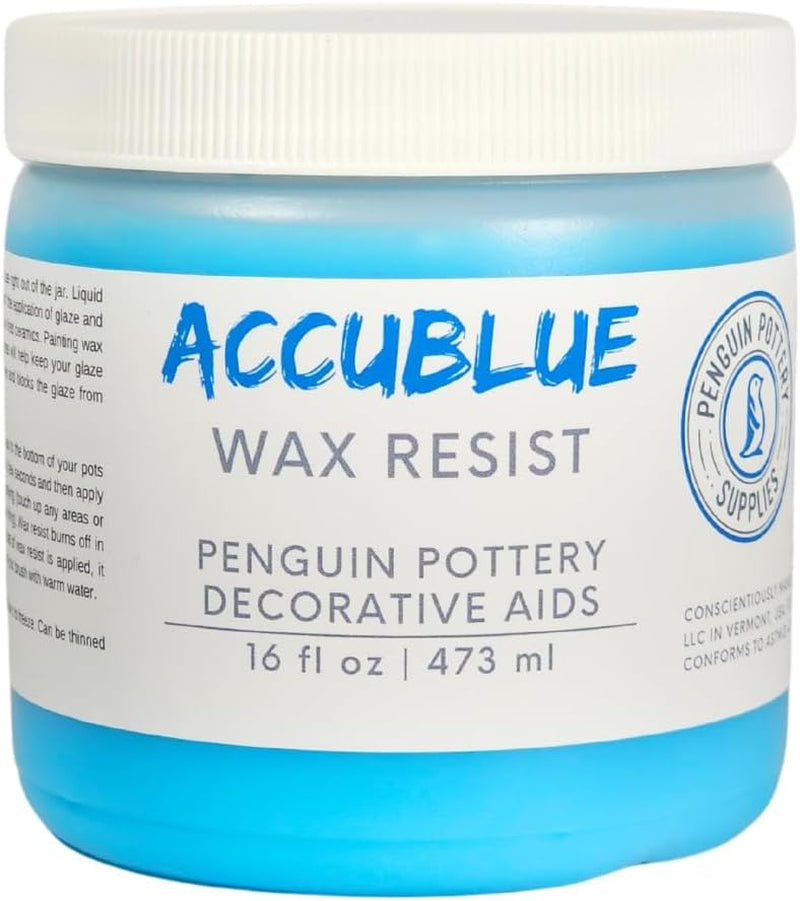 - Accublue Premium Ceramic Wax Resist for Pottery Glaze, Ceramic Slip Clay, and Ceramic Glazes - Alternative to Latex Resist for Pottery - Ceramic Sealant for Pottery - 1 Pint | 473 Ml