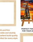 DIY Canvas Stretcher Bars 16X20 Inch Canvas Frame - Easy to Assemble, Gallery Wrap Oil Frame Kits Canvas Wood Stretcher Bars- for Oil Paintings, Prints, Paint