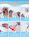 Paint Set, 48 Colors Non-Toxic Watercolor Paint with a Brush Refillable a Water Brush Pen and Palette, Washable Water Color Paints Sets for Kids, Adults，And Artists