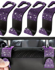 Crystal Car Seat Back Hooks – Heavy-Duty ABS, Bling Car Interior Accessories