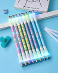 Cute Cartoon Luminous Rotating Gel Pen
