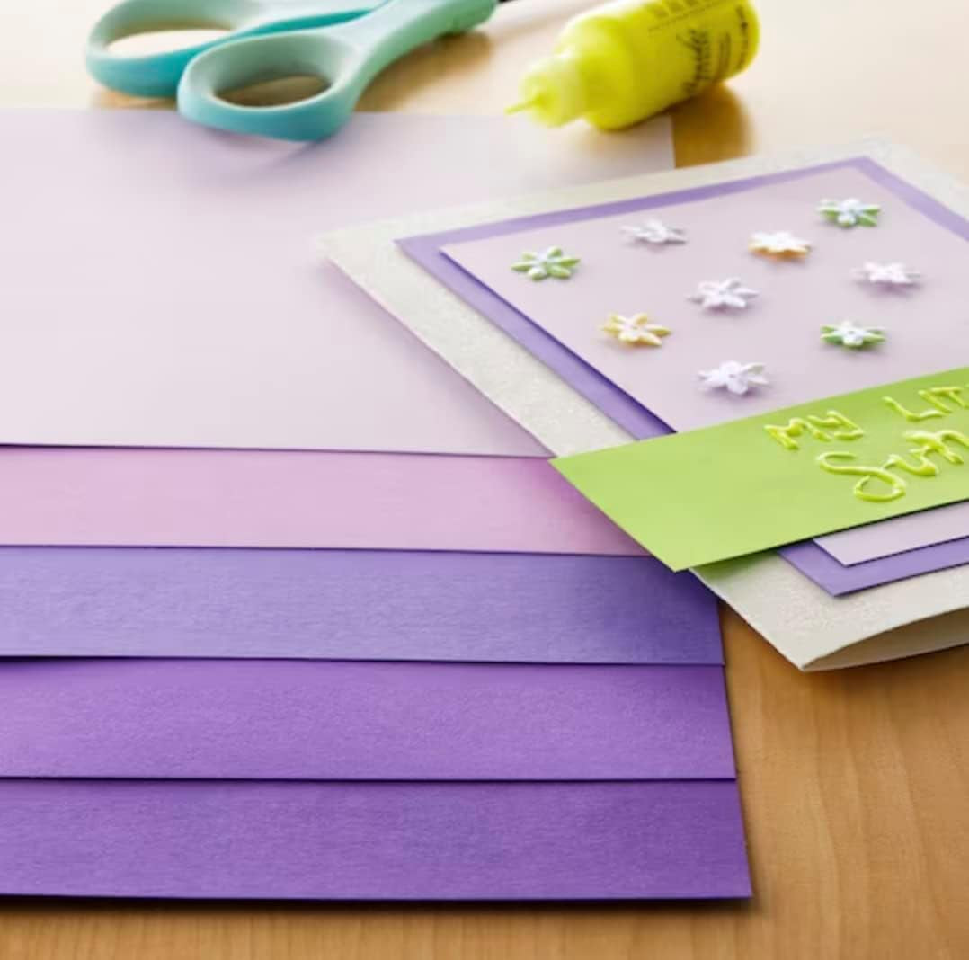 Cardstock Paper, 8 1/2" X 11" Purple Passion