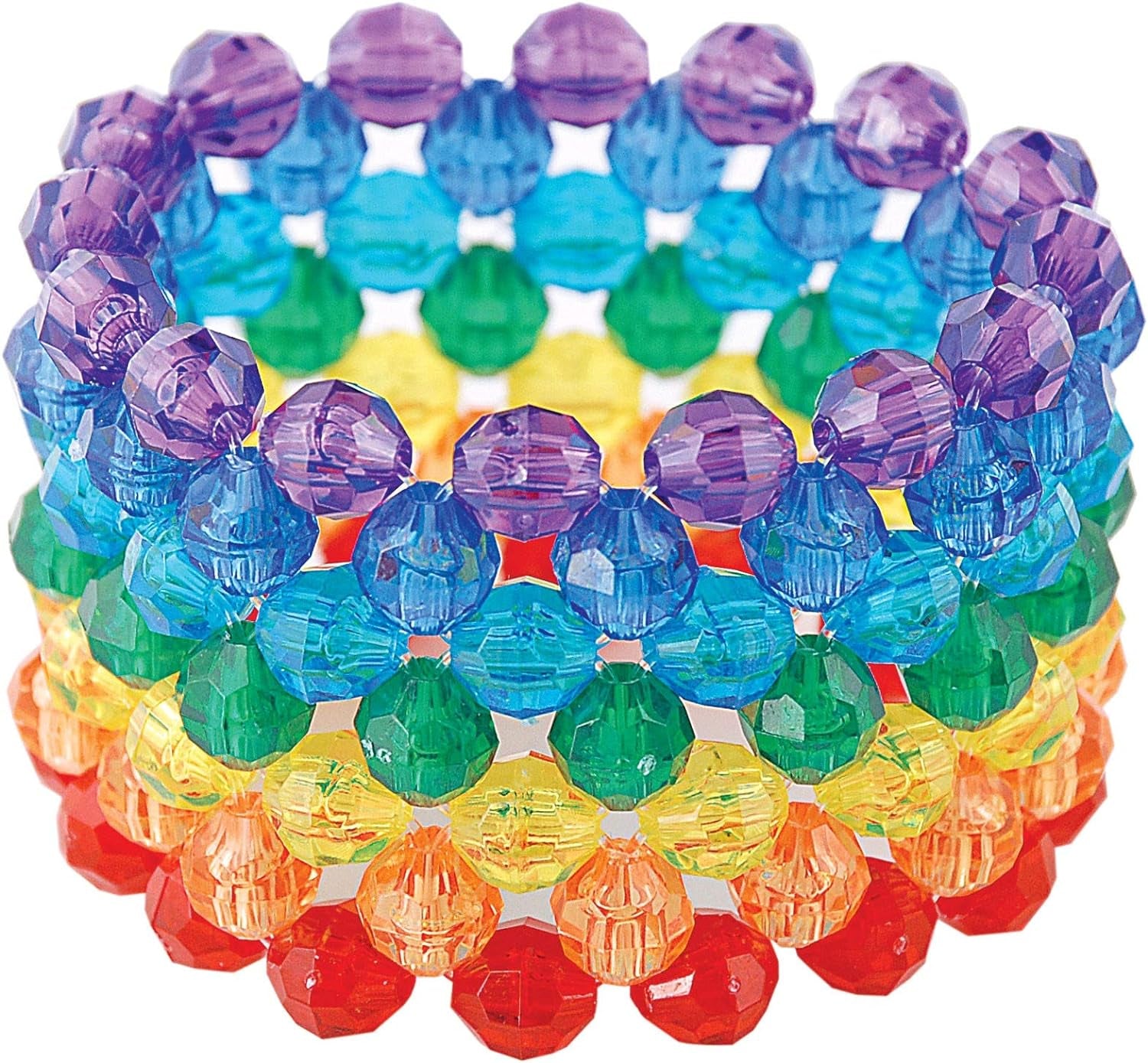 8Mm Faceted Bead, 900-Piece, Multi, Small