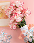 Wedding Bouquet Charm Bouquet Photo Charms Bridal Lacy Oval Bridal Charms You Are Always in My Heart DIY Bouquet Picture Charm for Wedding Memory Friend Gift