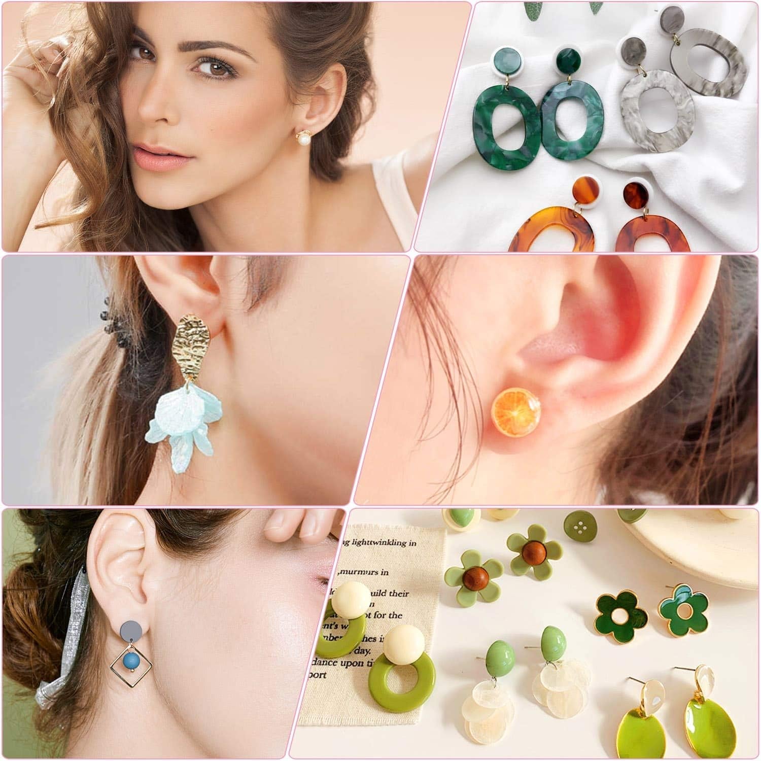 Earring Posts and Backs,  700Pcs Stud Earring Making Kit with 300Pcs Stainless Steel Earring Posts and 400Pcs Earring Backs, Earring Supplies Kit for DIY Earrings and Jewelry Making