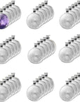 40 Pcs Silver Pendant Trays with 40 Pcs Transparent Glass Cabochons, round Pendant Bezels 1 Inch/25Mm for Photo Pendant Resin Craft Jewelry Making, Total 80 Pcs