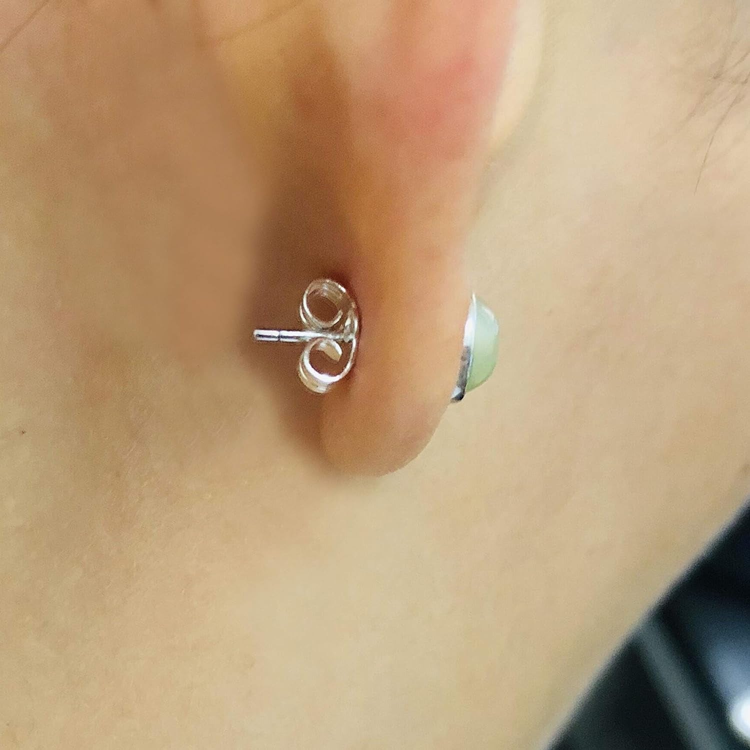 12Pcs/6 Pairs 925 Sterling Silver Earring Backs Replacement Secure Ear Locking for Stud Earrings Ear Nut for Posts, 5X6Mm