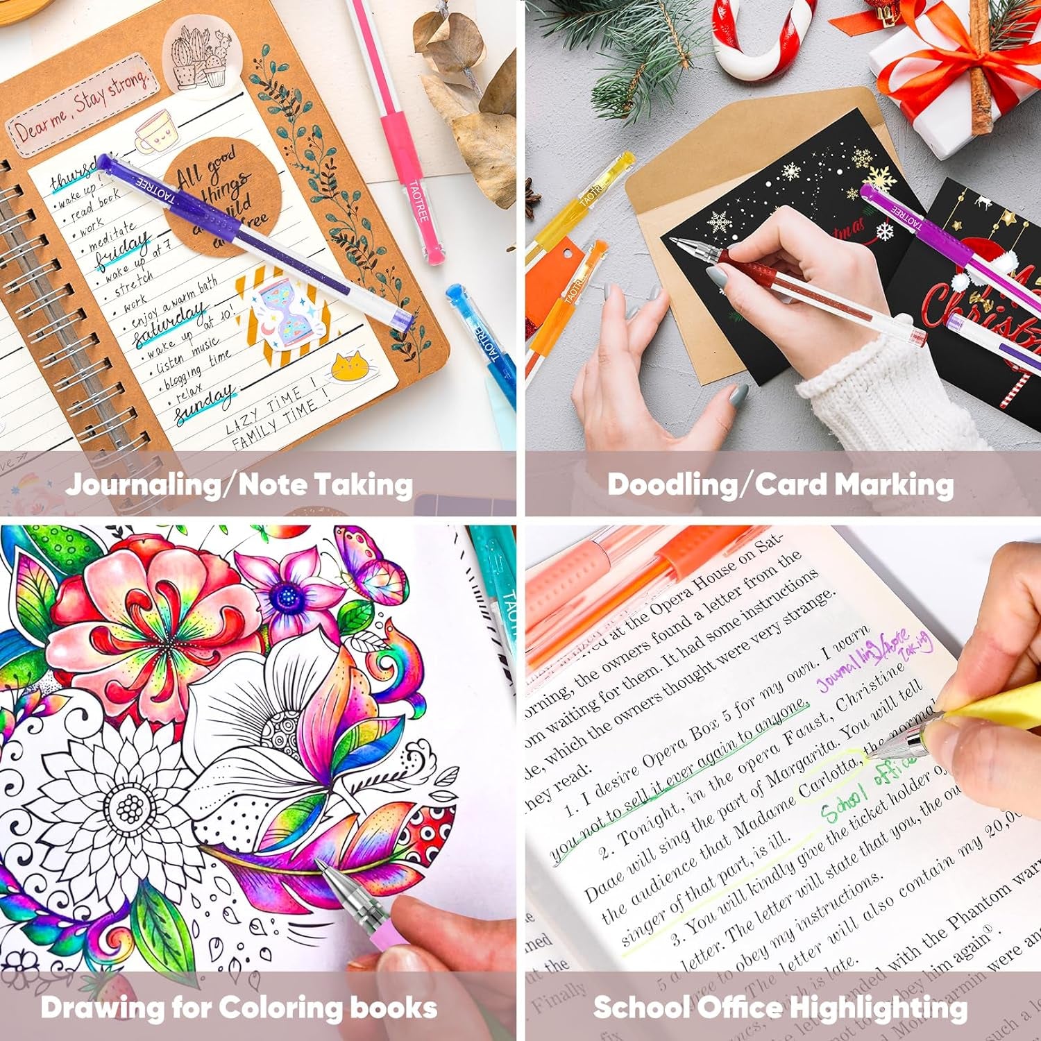 Glitter Gel Pens, 32 Color Neon Glitter Pens Fine Tip Art Markers Set 40% More Ink Colored Gel Pens for Coloring Book, Drawing, Doodling, Scrapbook, Journaling, Sparkle Pen Easter Gifts Kids