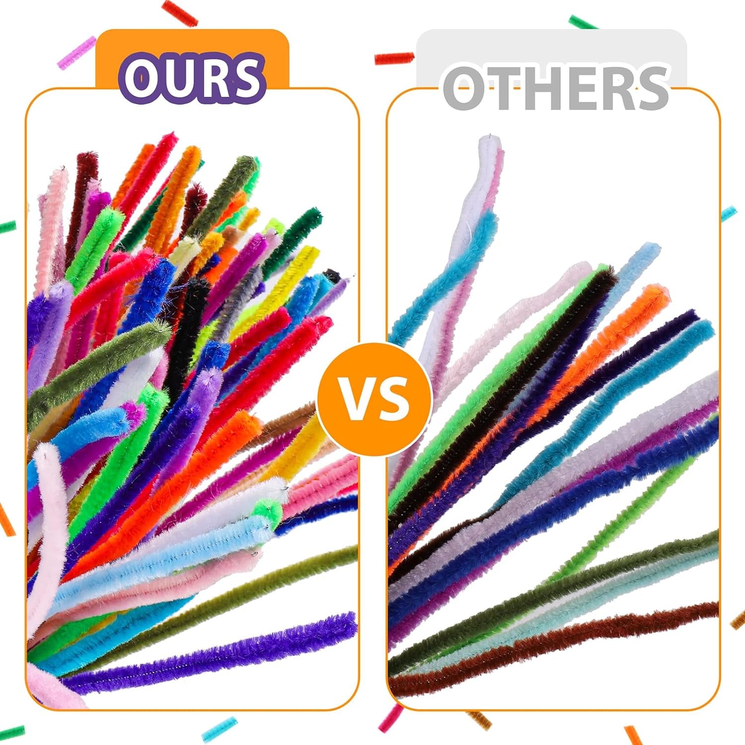 360 Pieces Pipe Cleaners 40 Assorted Colored Chenille Stems for Art and Crafts, Children’S Craft Supplies (6 Mm X 12 Inch)