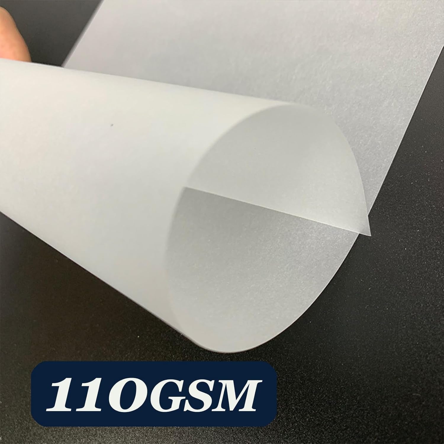 Translucent Vellum Paper - Pack of 50 - Vellum Transparent Paper 8.5 X 11 Inches 110GSM Paper Printable Sketching Tracing Drawing Craft