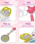 Arts and Crafts for Kids Ages 8-12 - Make Your Own GEM Keychains - 5D Diamond Art Painting by Numbers Kits Girls Kids Ages 3-5 4-6 6-8 Toys Birthday Christmas Gifts Stocking Stuffers