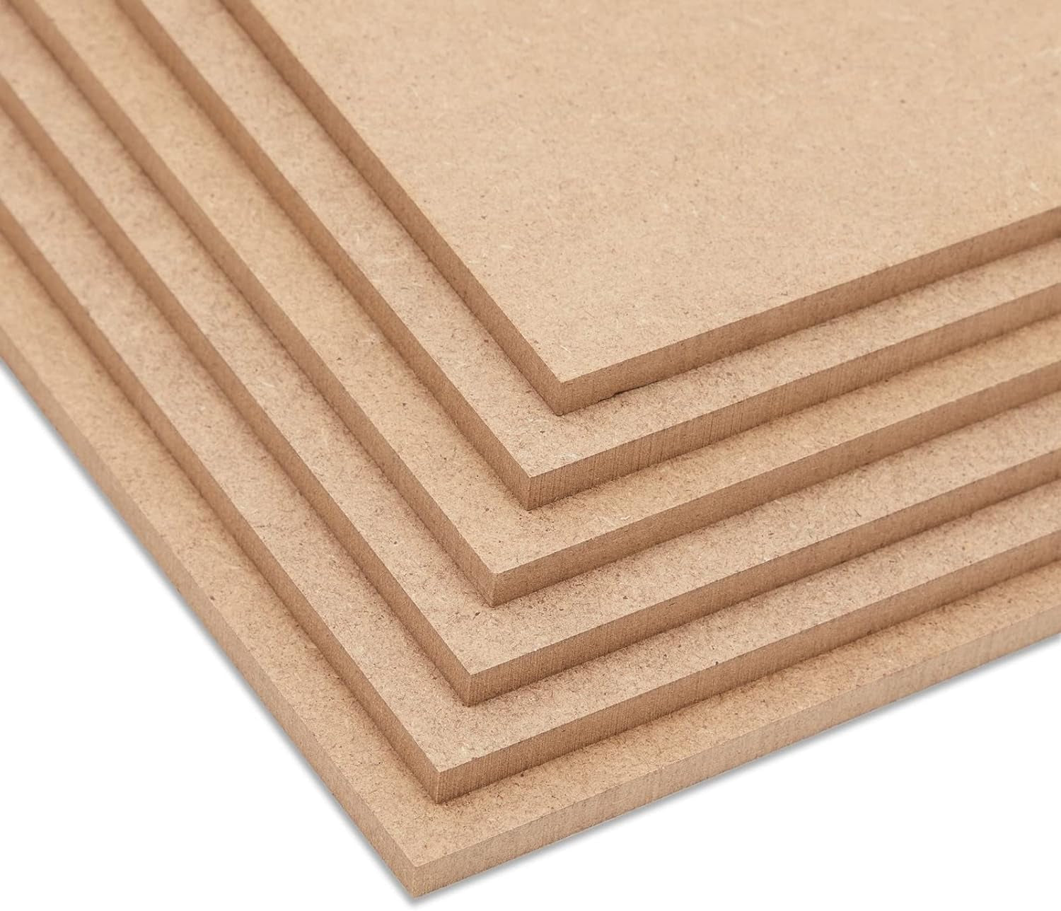 1/4 in MDF Wood Chipboard Sheets for Crafts, Engraving, Painting (11X14 In, 6 Pack)