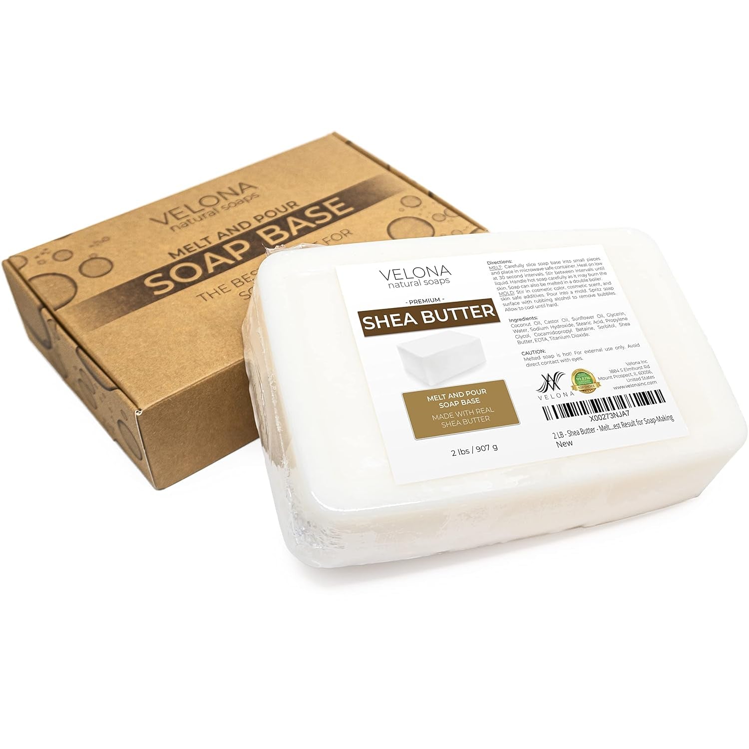 2 LB - Shea Butter - Melt and Pour Soap Base SLS/SLES Free | Natural Bars for the Best Result for Soap-Making