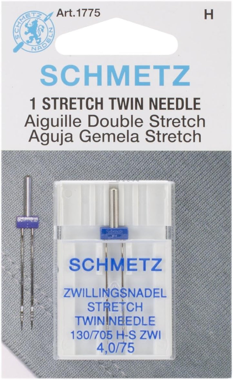 Twin Stretch Machine Needle, 4/75-Inch