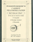 Carbon Transfer Tracing Paper for Woodworking Patterns (5 Sheets - 26" X 42" per Sheet)