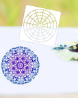 15 Pieces Mandala Dot Painting Tool Stencils Set, 8/12/16 Segment 3/4/5/6/8 Inches Reusable Mandala Stencil Template for Rock Wood Canvas DIY Painting Art Projects