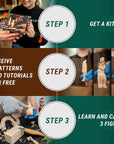 Wood Carving Kit S16 Wood Whittling Kit for Beginners Kids Wood Carving Set - Whittling Knife, Chip Wood Carving Knife, Basswood Carving Blocks Wood for Carving Knives Whittling Tools
