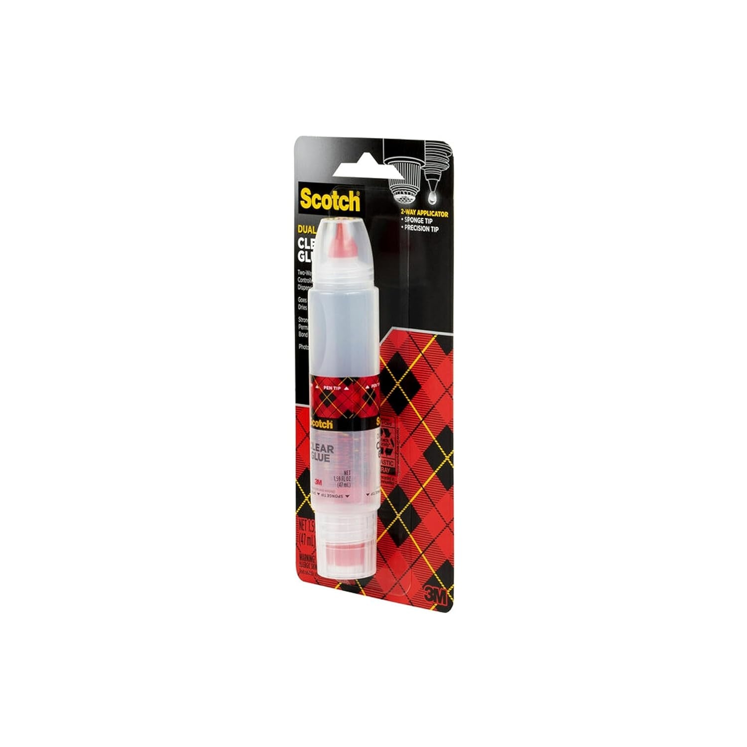Clear Glue in 2-Way Applicator, 1.6 Oz, Photo Safe and Non-Toxic (6050)