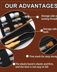 Upholstery Repair Kit, 48Pcs Leather Sewing Kit with Upholstery Thread, Sewing Awl, Seam Ripper, Needles, Thimble Leather Stitching Kit for Carseat Carpet Shoes Backpack Repair DIY Crafting