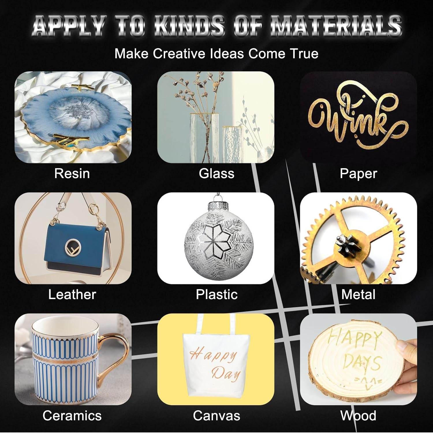 Mirror Chrome Markers 4 PACK, 3 Colors Permanent Metallic Markers & 1 Clean Pen, 2-5Mm Large Application Area, High Gloss, Waterproof, Chrome Paint Marker for Crafts, DIY, Painting