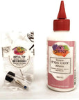 Art Glitter Glue Designer Dries Clear Adhesive 4 Oz with Ultra Fine Metal Tip, Standard