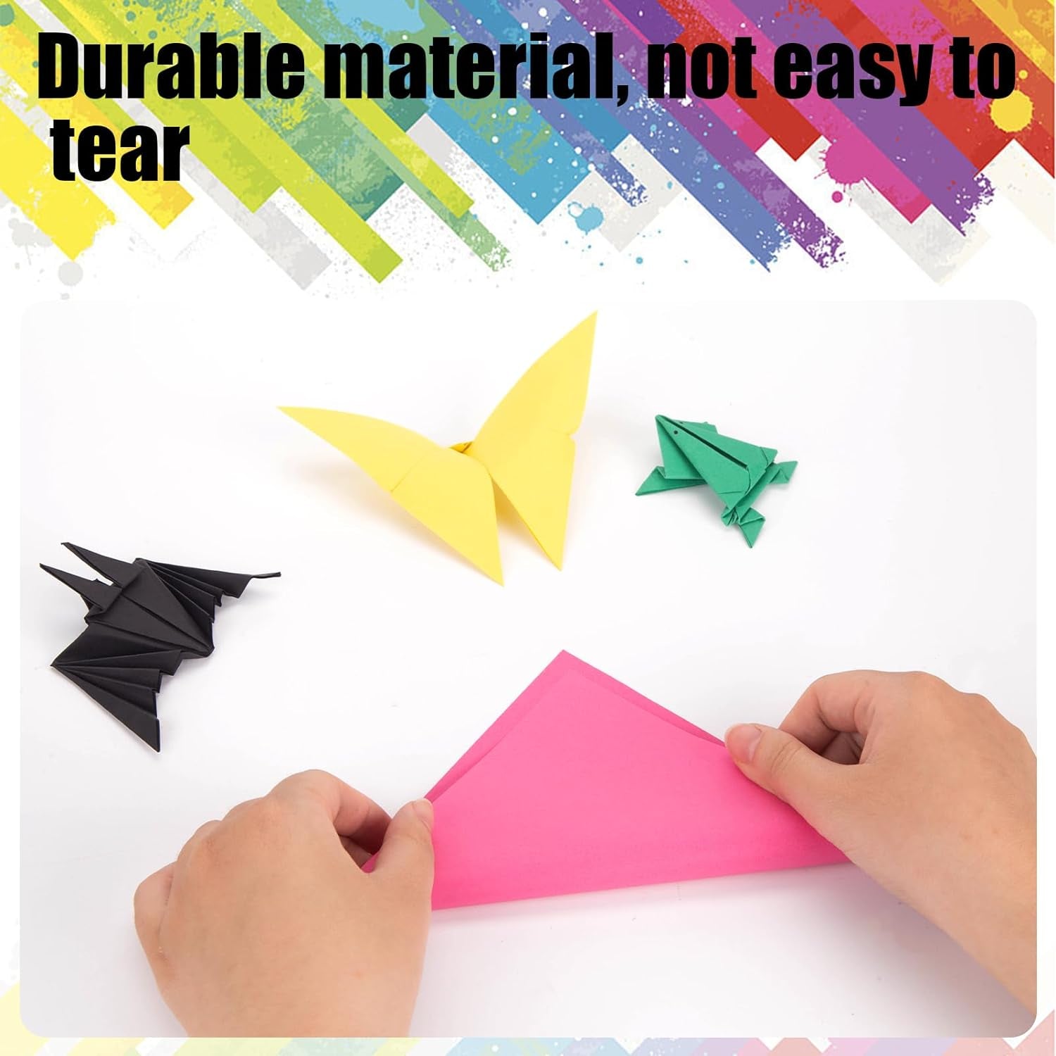 250 Sheets Oragami Paper Bulk, Double Sided Craft Paper 6 X 6 Inch Square Paper Oragami Paper for Beginners Arts and Crafts 25 Colors