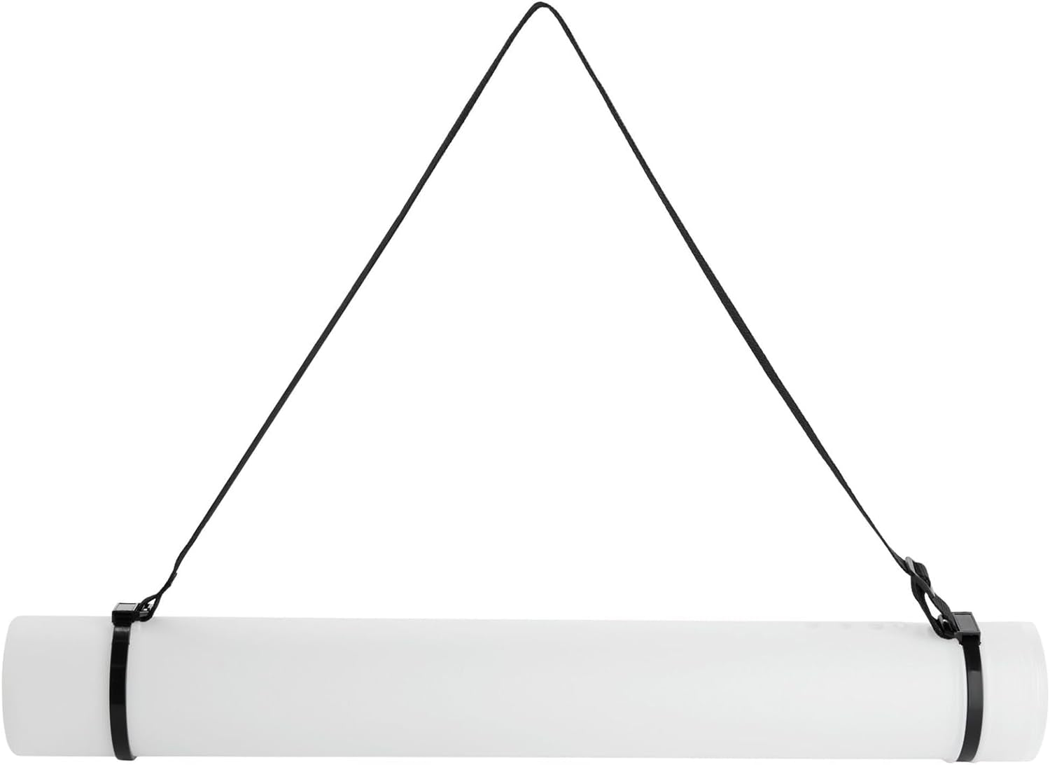 Expandable Poster Tube with Strap for Posters, Documents, Artwork, Blueprint Storage, Carrying Case for Architects, Teachers, Students, Artists (White, 24 to 40 Inches)