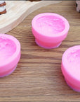 Silicone 3D Ice Cream Ball Shape Silicone Molds Cookie Pastry Mold Soap Candle Clay Mold Aromatherapy Plaster Mold, for Wedding Cake Chocolate Dessert Pudding Mousse DIY Kitchen Baking (3 Pieces)