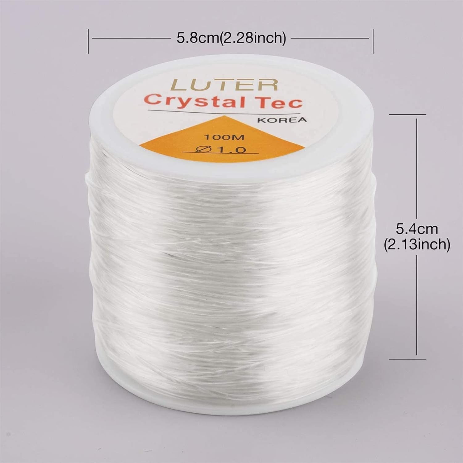 1Mm Clear Bead Cord Crystal Elastic Stretchy Bracelet String for Jewelry Making Necklace Bracelet Beading Thread (328Ft)