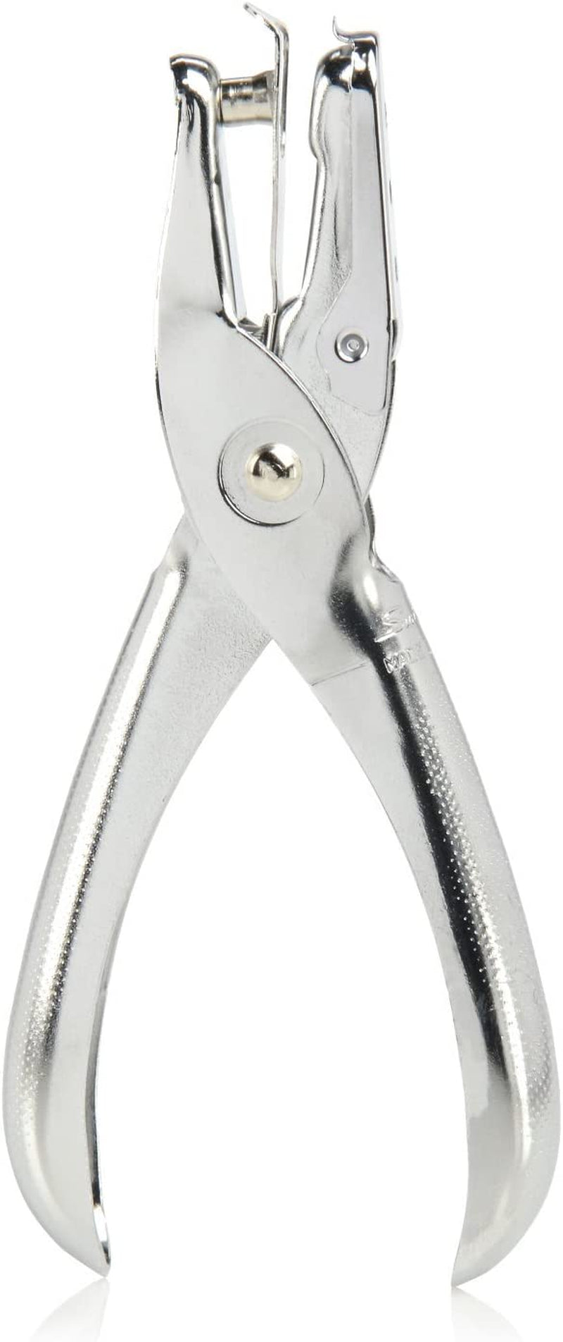 1 Hole Punch, 5 Sheet Capacity Hole Puncher, Single Hole Paper Punch, Chrome (74005)