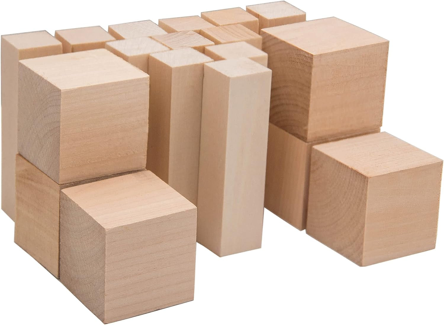 Basswood Carving Blocks BW 18 Pcs Whittling Wood Carving Blocks Basswood for Carving Wood for Whittling Kit Wood Blocks for Carving Bass Wood for Wood Carving Set Wood Carving Wood Crafts