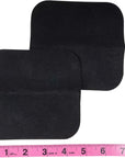 Iron-On Patches for Clothing Repair, 5-Inch by 5-Inch, 2 per Package, Black (3 Pack)
